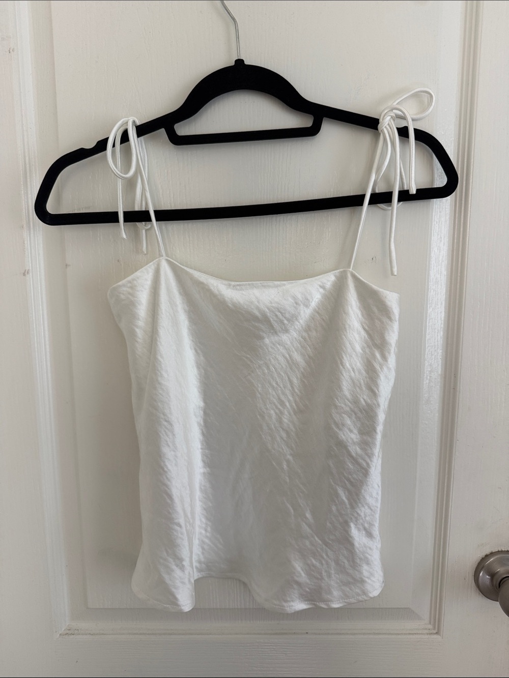 Princess Polly White Tie-Shoulder Cami